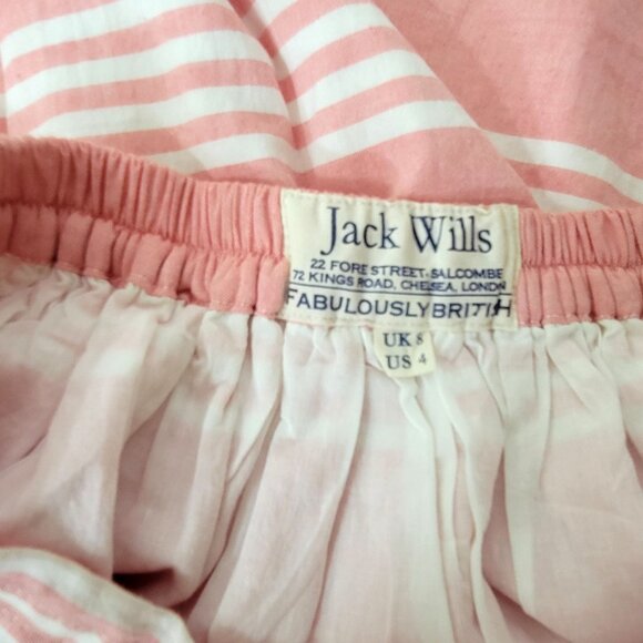 Jack Wills Fabulously British Cotton Drawstring Mini Skirt - Picture 2 of 5